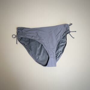 CALIA Women Ruched Bikini Bottom Gray WSA20402 NWT XXL Adjustable Rise